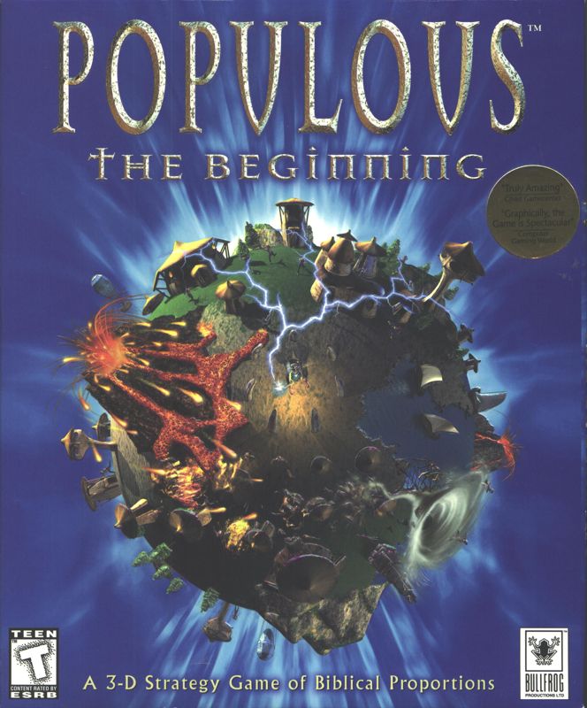 Populous The Beginning box art for Playstation